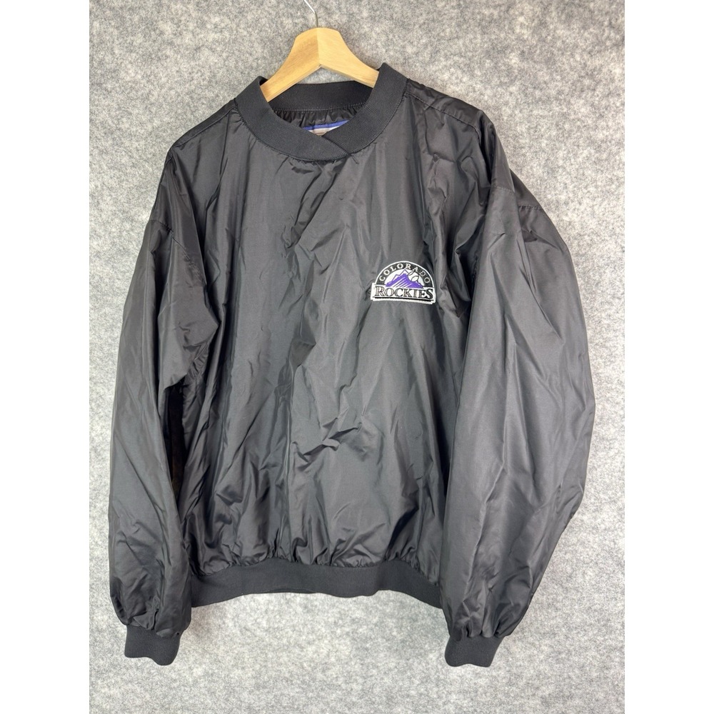 Vintage Colorado Rockies Windbreaker Mens XL Baseball MLB 90s Y2K Embroidered